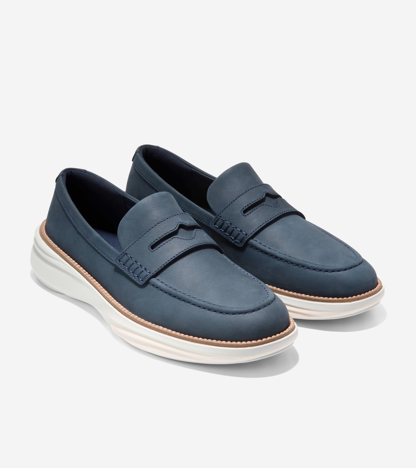 C43647:NAVY BLAZER NUBUCK / NATURAL / IVORY