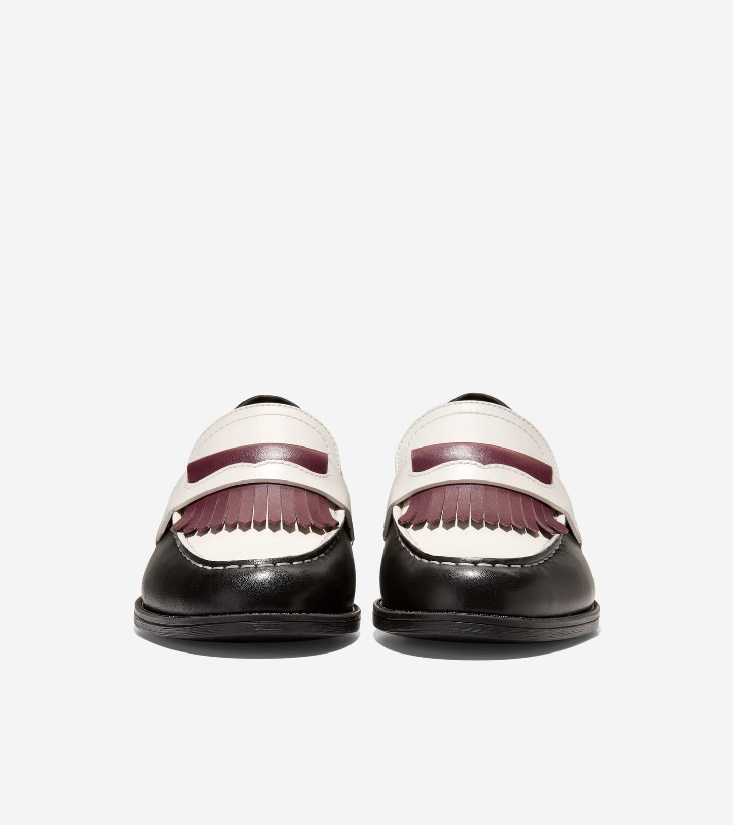 W33553:IVORY/BLACK/CH DK GARNET LTR