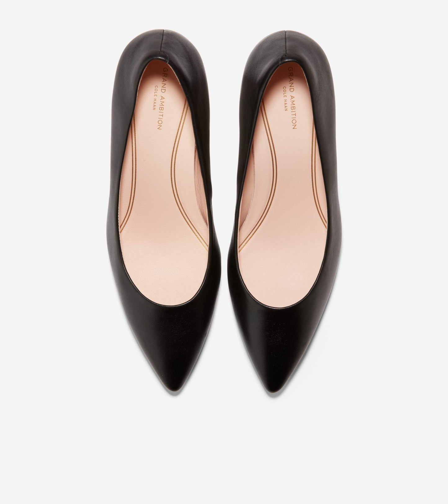 W15828:BLACK LEATHER / TONAL OS & SOLE EDGE BRUSHED GOLD HW
