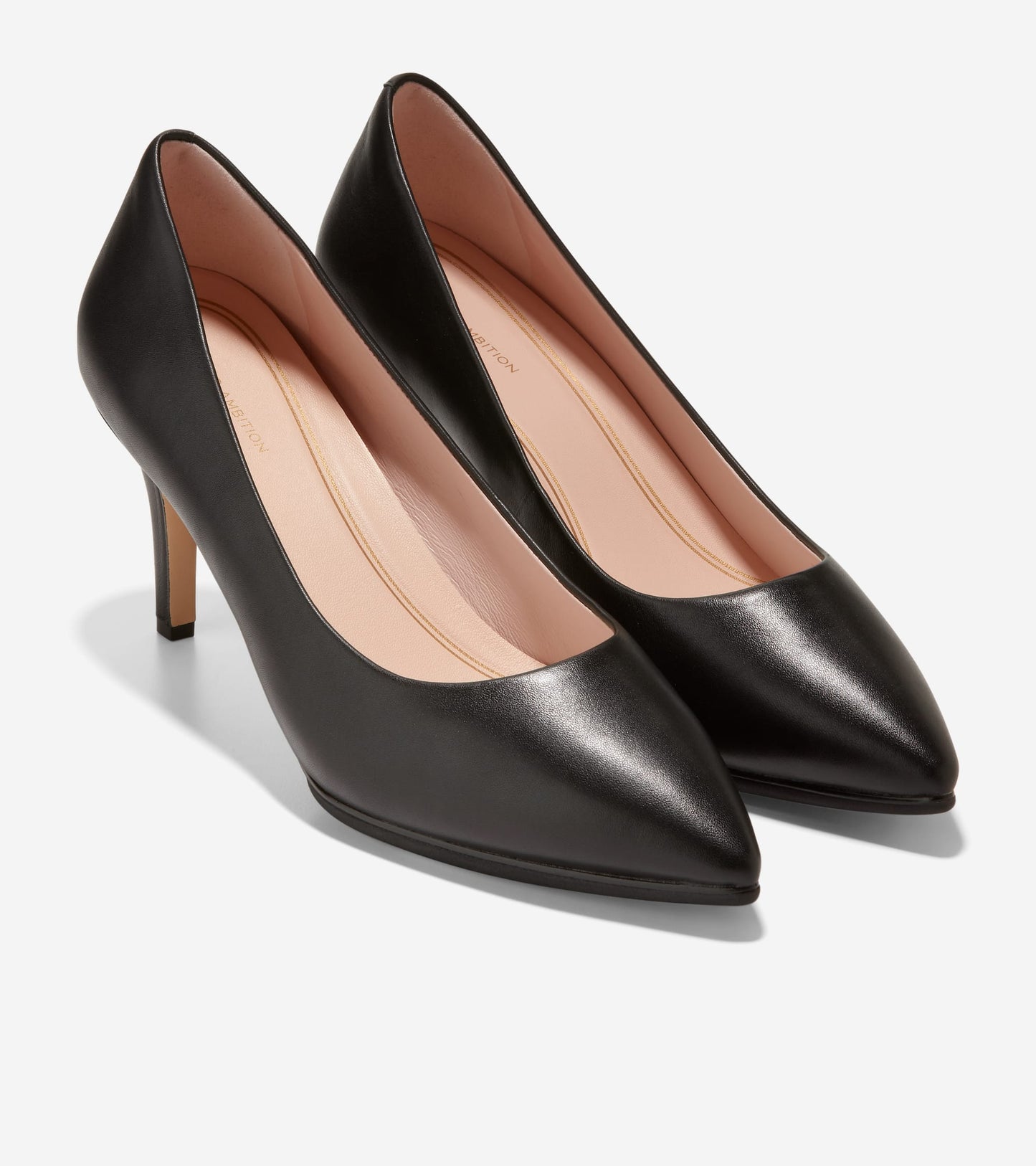 W15828:BLACK LEATHER / TONAL OS & SOLE EDGE BRUSHED GOLD HW
