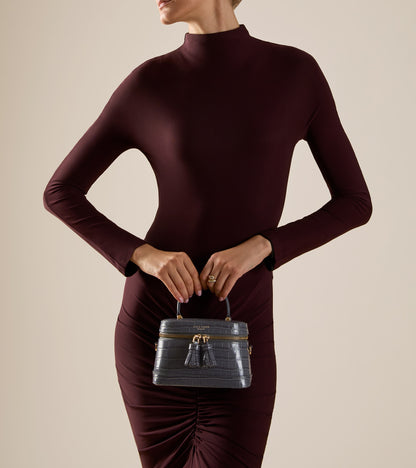 U08800:BLACK CROCO PRINT:0000