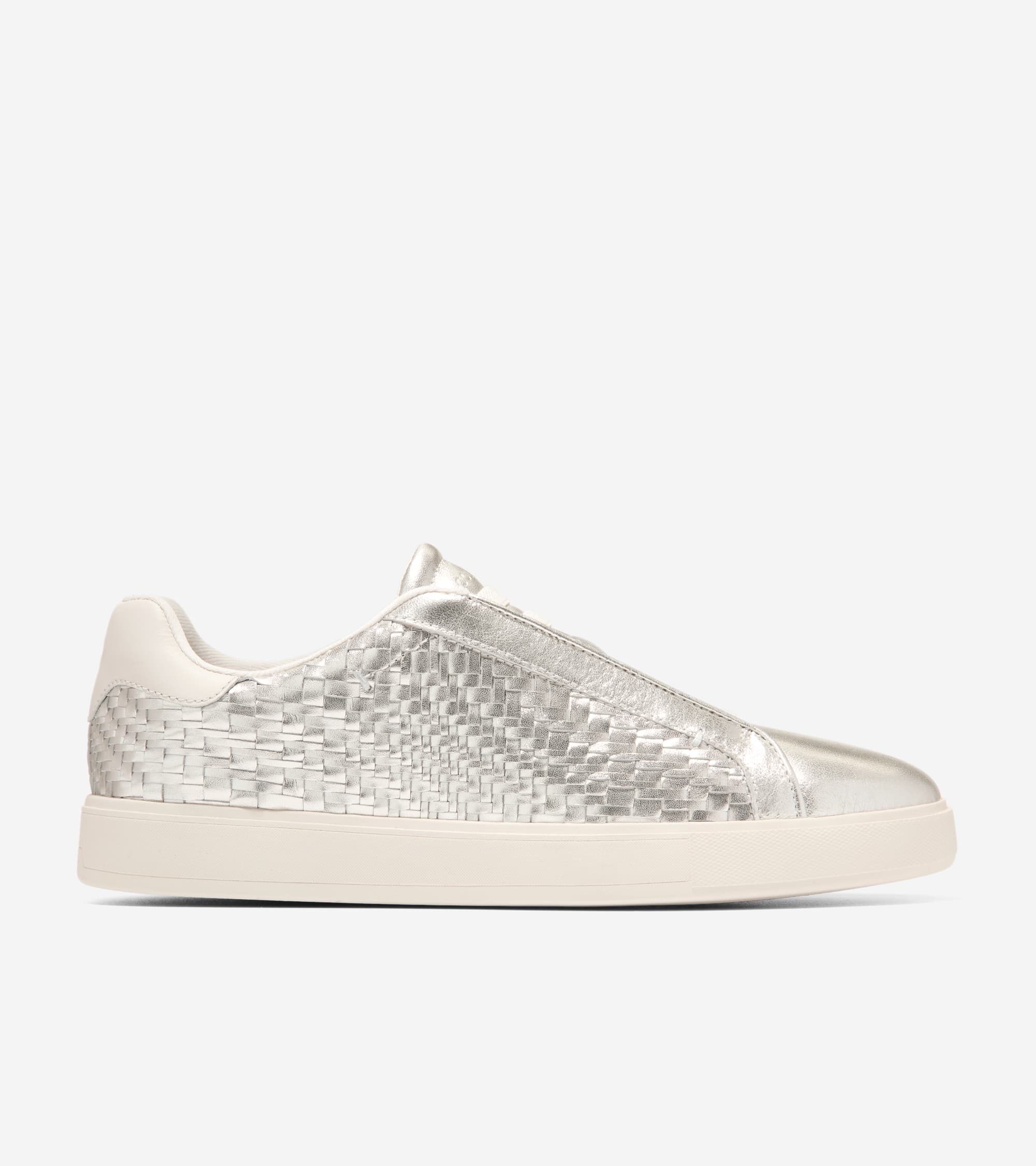 W37719:CHAMPAGNE GEN WEAVE LEATHER
