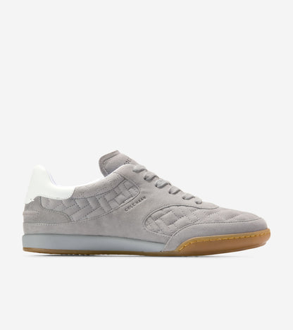 W33582:FROST GRAY SUEDE/WHITE LTR