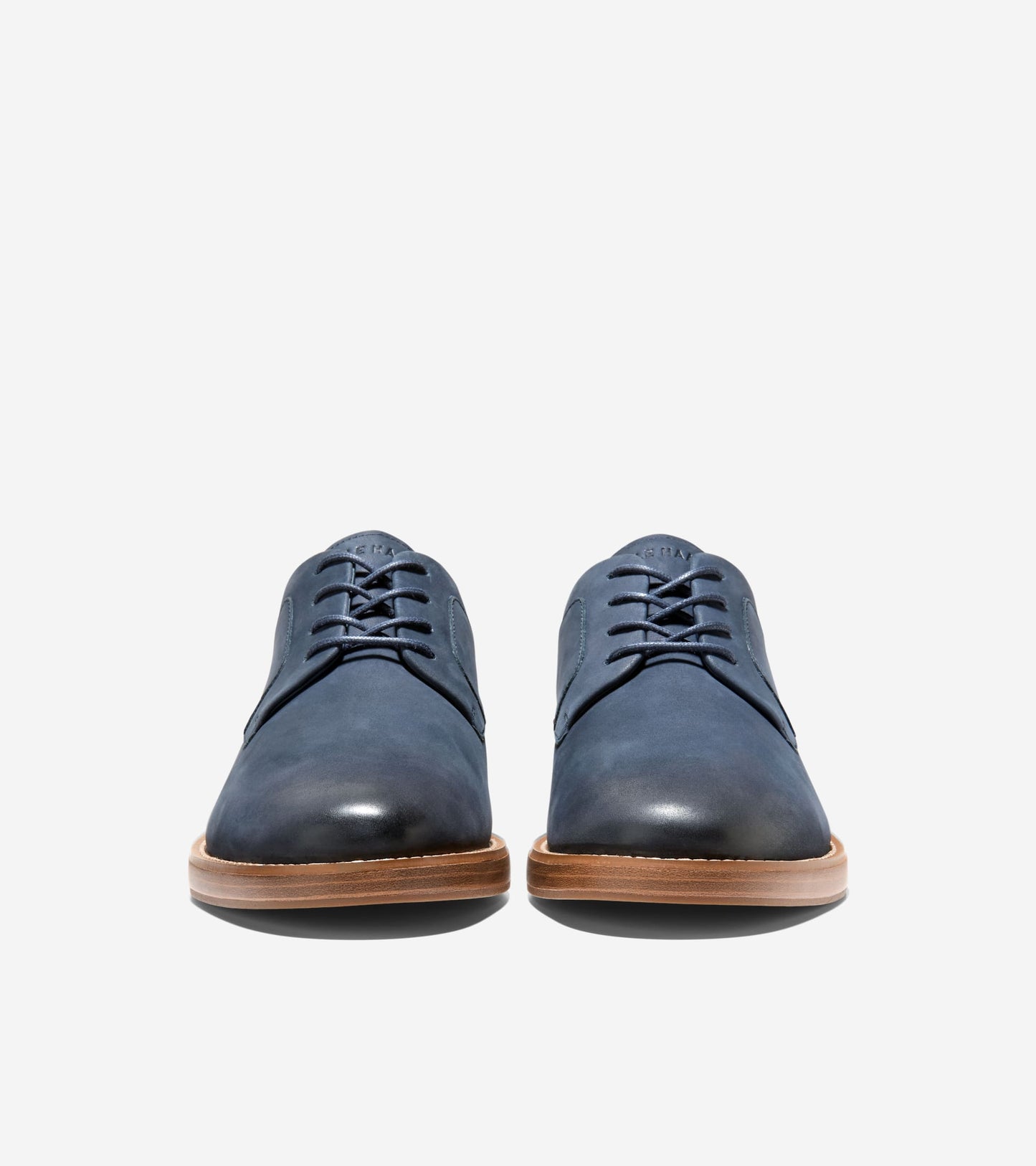 C43799:NAVY BLAZER NUBUCK / ITALIAN DK NATURAL