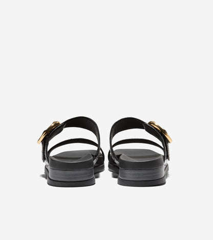 W35351:BLACK CROC PRINT LEATHER