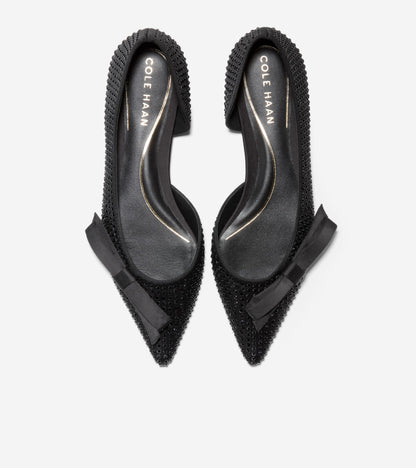 W32698:BLACK SATIN/BLACK CRYSTAL