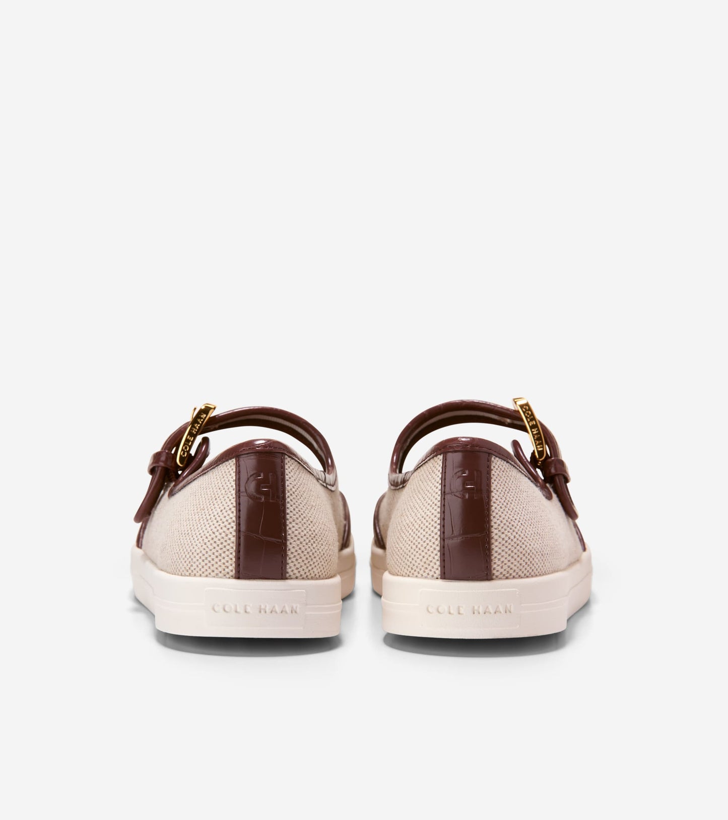 W35960:CH MAHOGANY CROC PRINT/NATURAL CANVAS