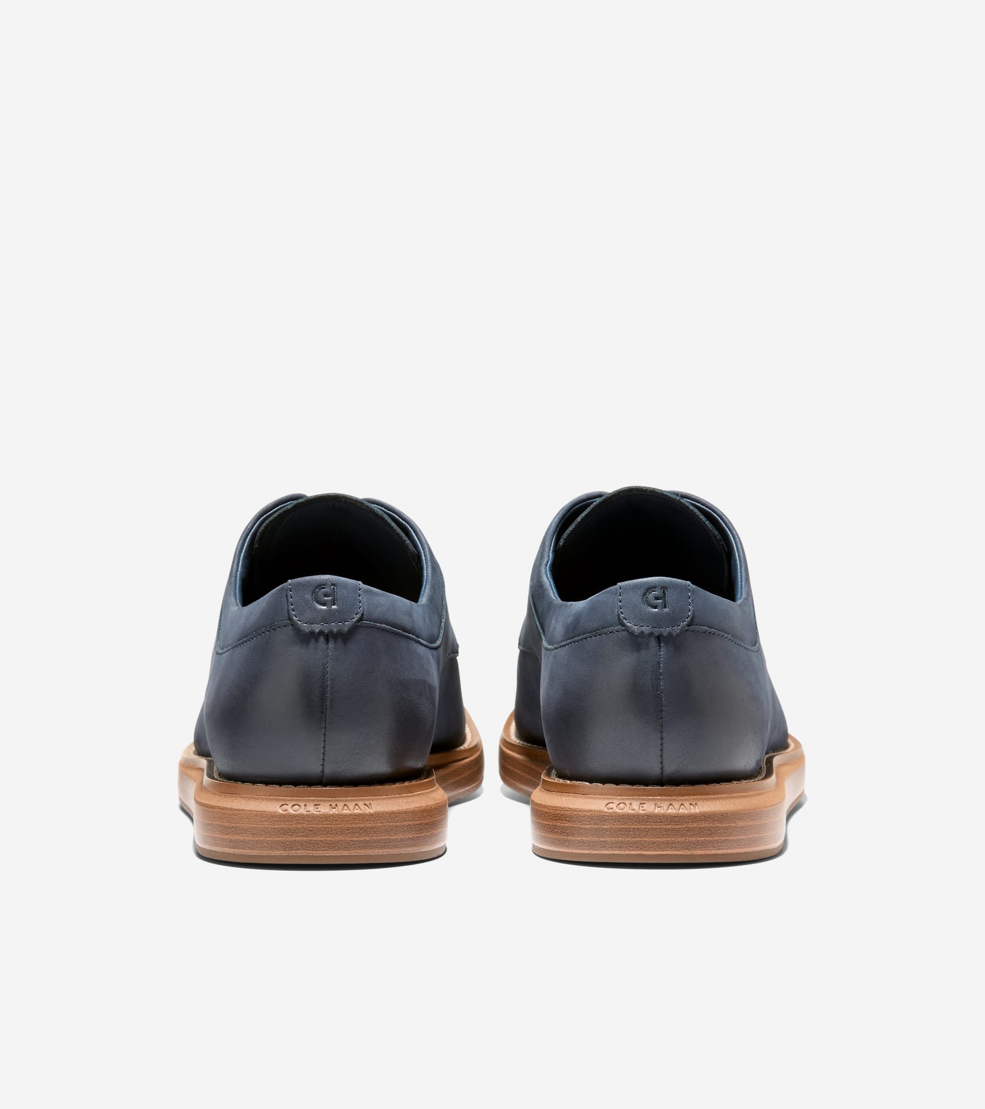 C43799:NAVY BLAZER NUBUCK / ITALIAN DK NATURAL