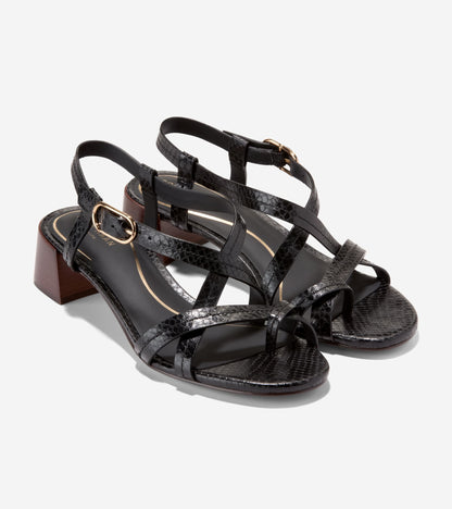 W36595:BLACK GLOSSY SNAKE PRINT LTHR