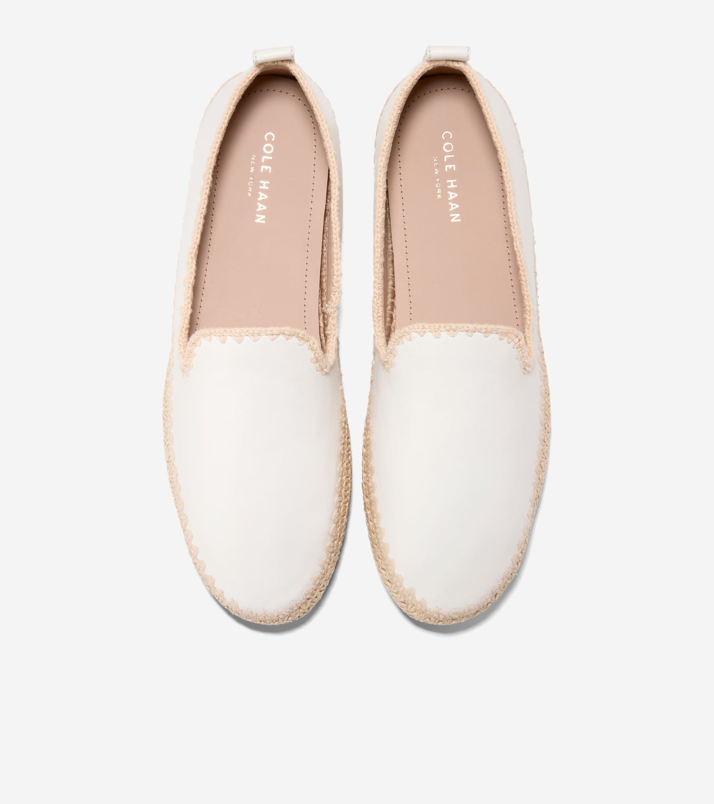 W37030:CH POWDER LEATHER / NATURAL RAFFIA