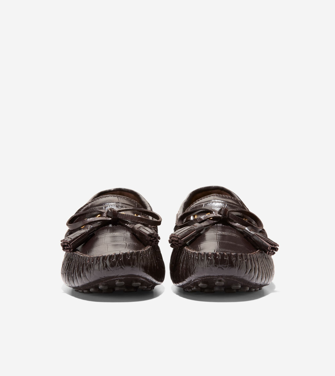 W32075:CH DK CHOCOLATE CROC PRT LTR