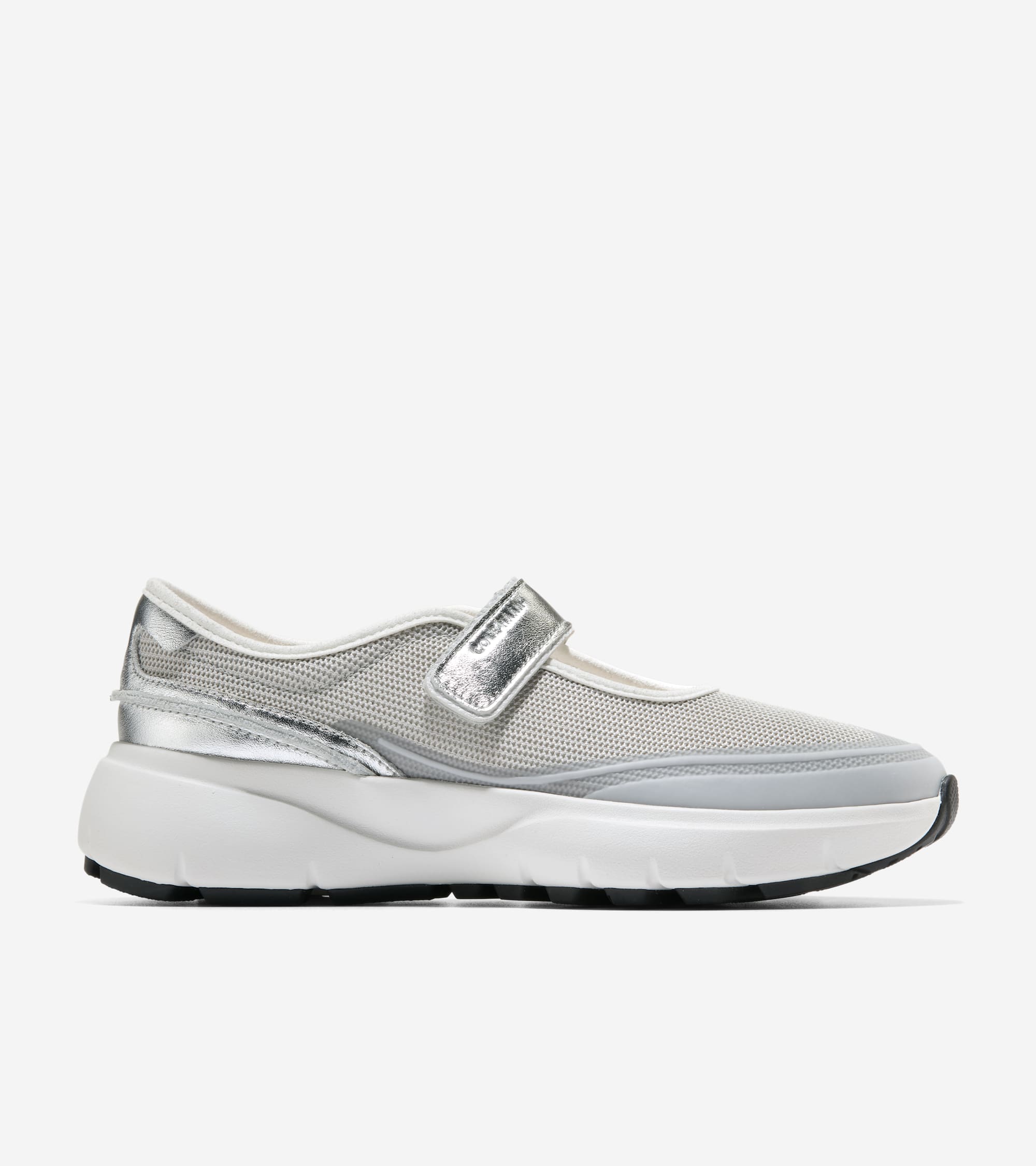 W37606:SILVER MESH / SILVER METALLIC/WHITE LEATHER