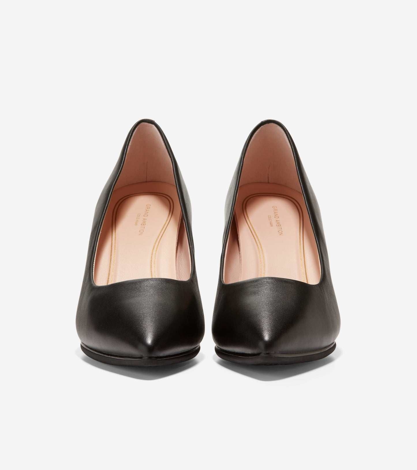W15828:BLACK LEATHER / TONAL OS & SOLE EDGE BRUSHED GOLD HW