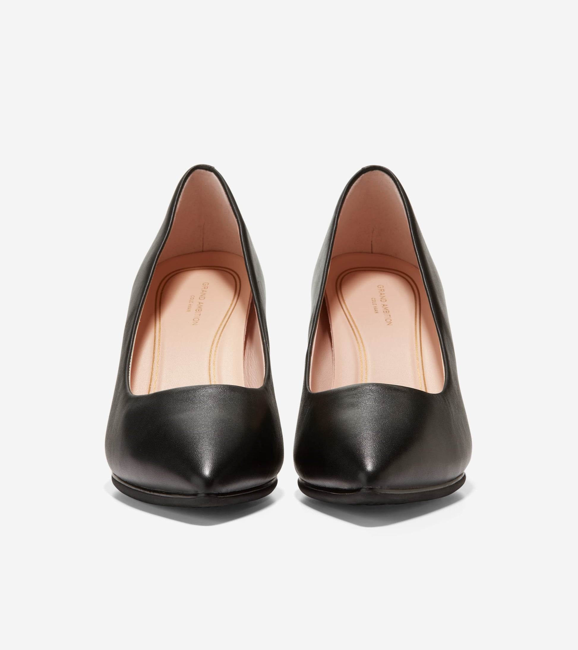 W15828:BLACK LEATHER / TONAL OS & SOLE EDGE BRUSHED GOLD HW