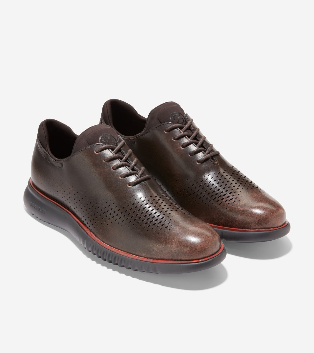 Men's 2.ZERØGRAND Lined Laser Wingtip Oxford